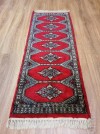 Unikátny dlhý ručne viazaný Buchara koberec TOP stav 135 x 48 cm
