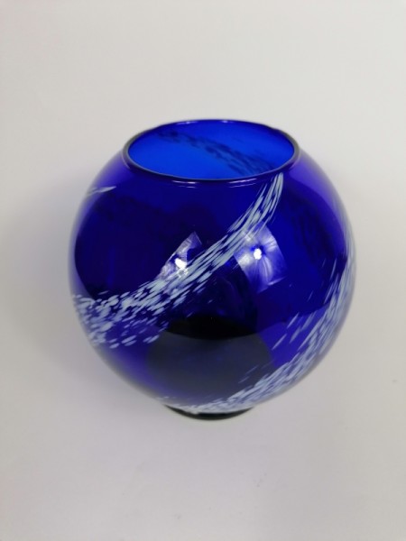 Jedinečná dizajnová sklenená váza 19cm