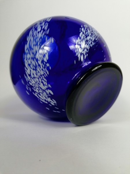 Jedinečná dizajnová sklenená váza 19cm