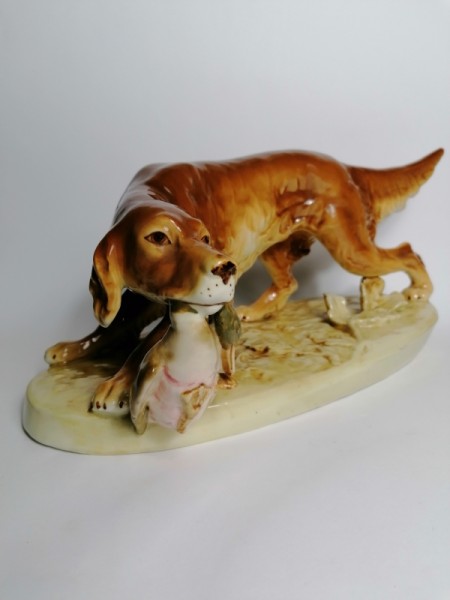 Lovecký pes - porcelán DUX