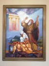 Biblický výjav - Abraham (olej na plátne)